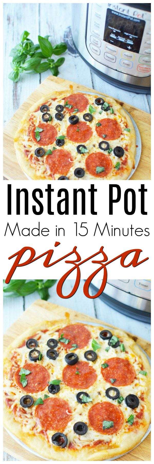 Instant Pot Pizza- collage