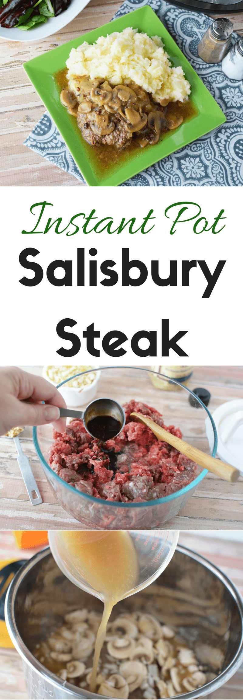 Instant Pot Salisbury Steak With Mushroom Gravy - pinterest