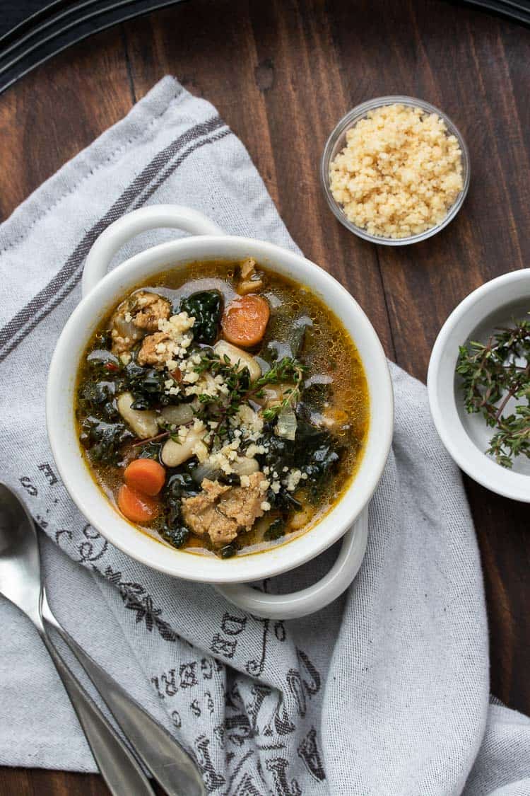 Instant Pot Smoky Kale and White Bean Soup