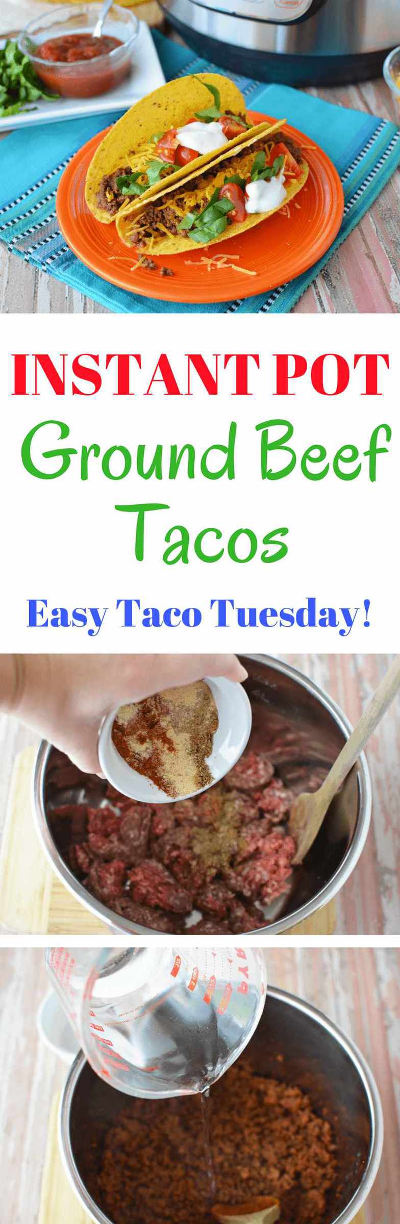 Instant Pot Tacos Meat - collage