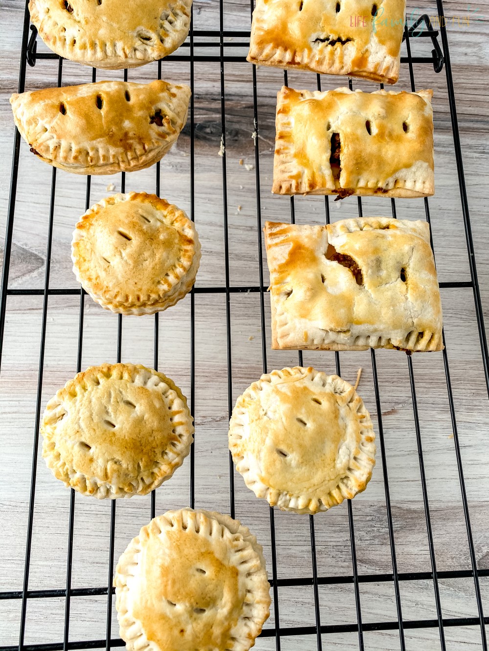 cooked meat pies