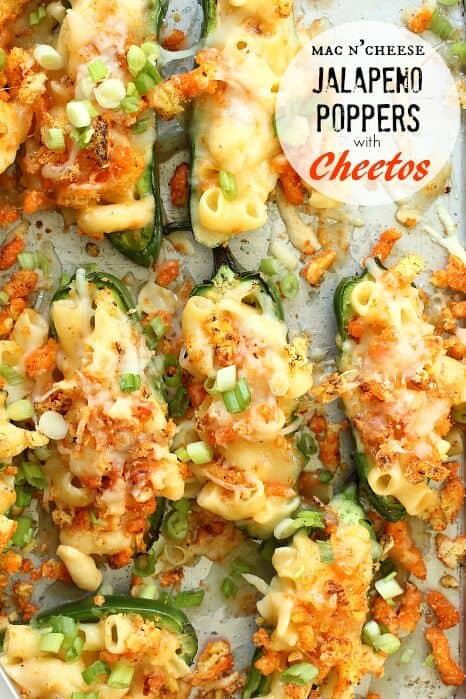 Jalapeno Poppers with Mac and Cheese Cheetos