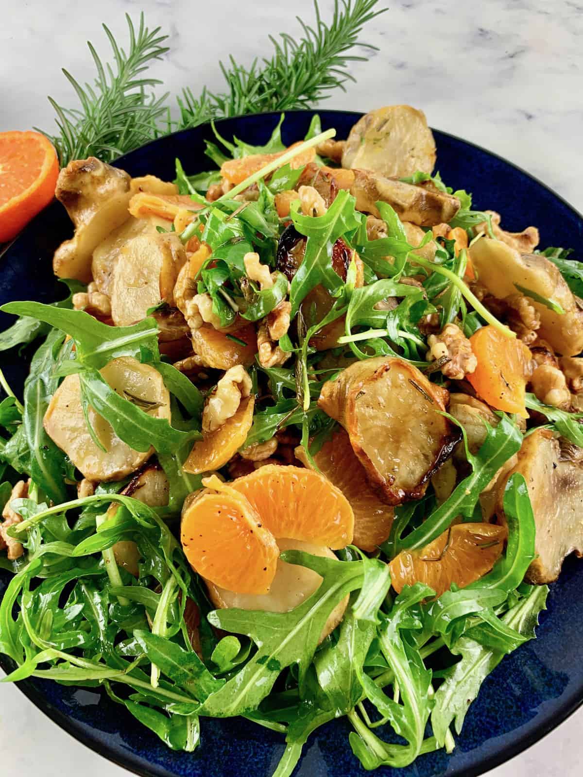 Jerusalem Artichoke Salad with Rocket & Mandarin