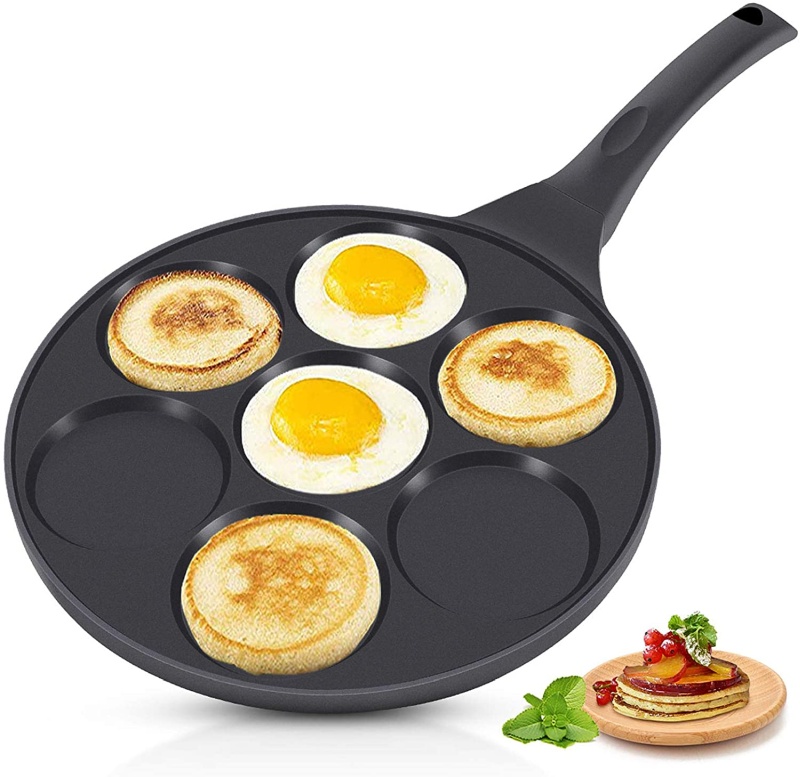 KUTIME Pancake Pan 7-Cup Mold