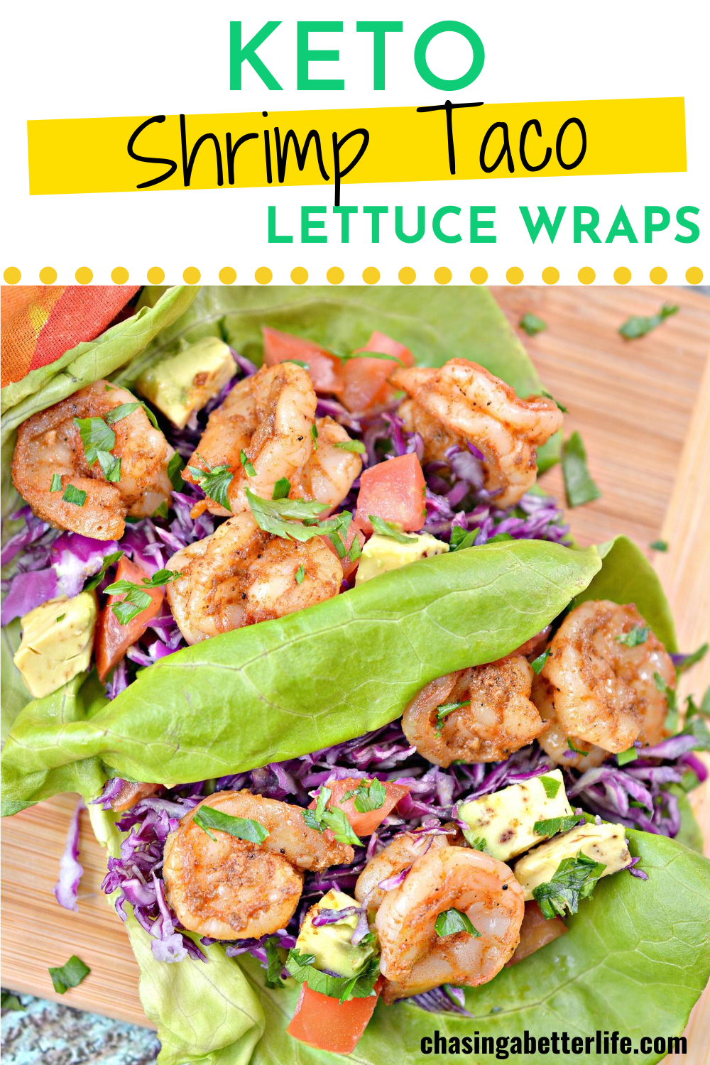 Keto Shrimp Taco Lettuce Wraps