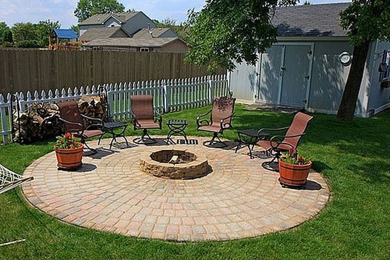 Diy Brick Fire Pits 15 Inspiring, Diy Patio For Fire Pit