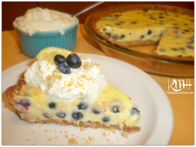 Lemon-Blueberry Pie with Ginger-Lemon Shortbread Crust