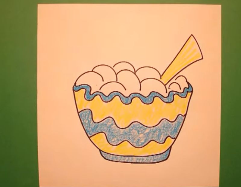 Let's Draw a Bowl of Mashed Potatoes