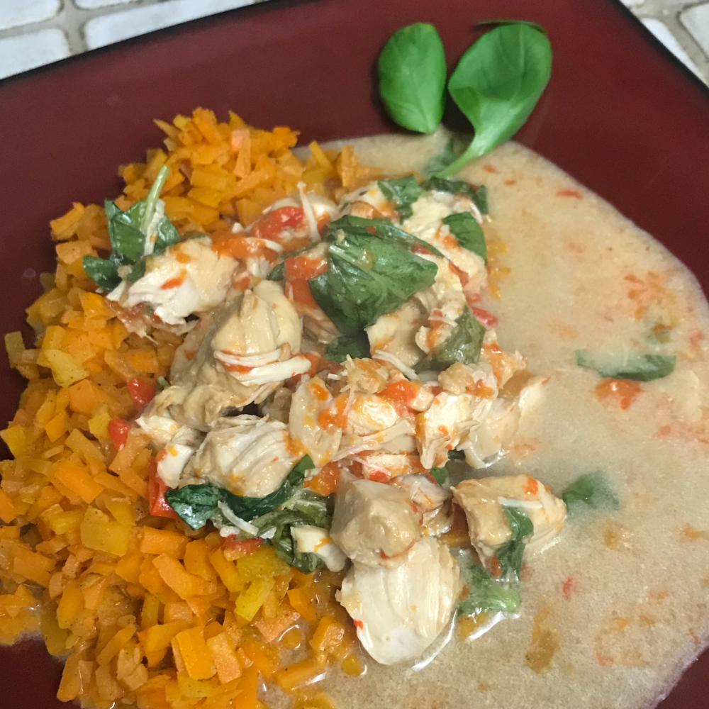 Low-Calorie Crockpot Thai Chicken with Basil