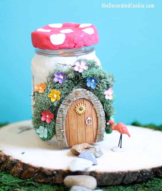 Mason Jar Fairy House