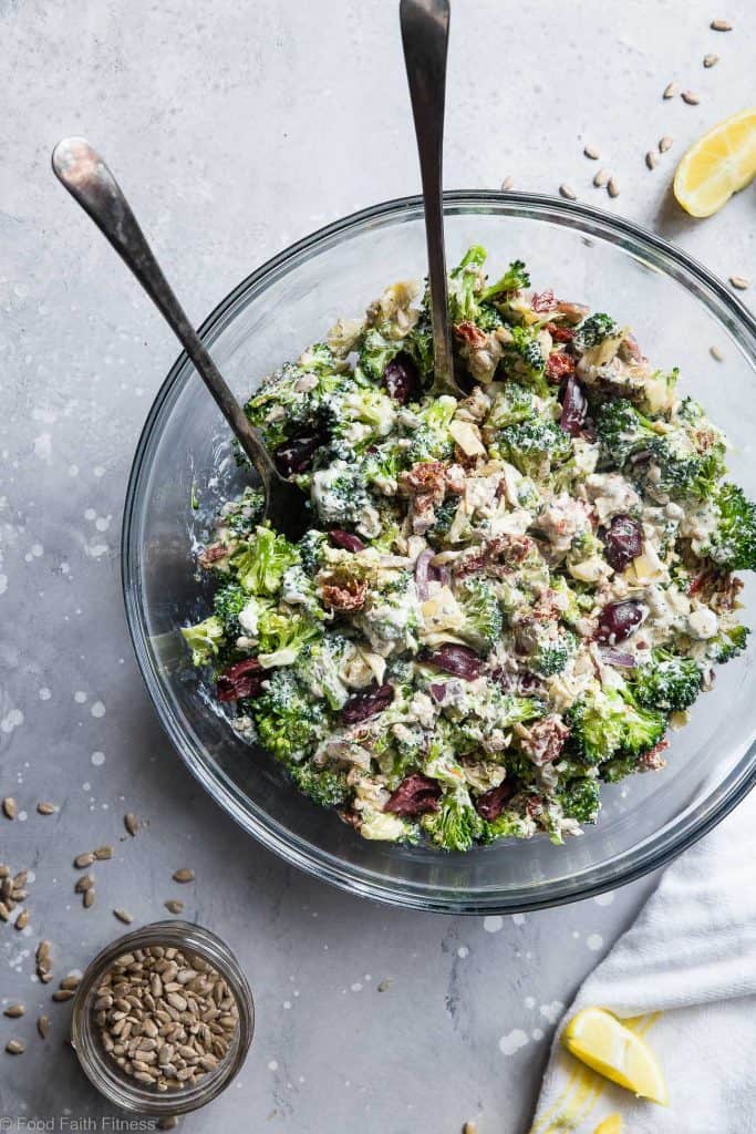 Mediterranean Low Carb Broccoli Salad