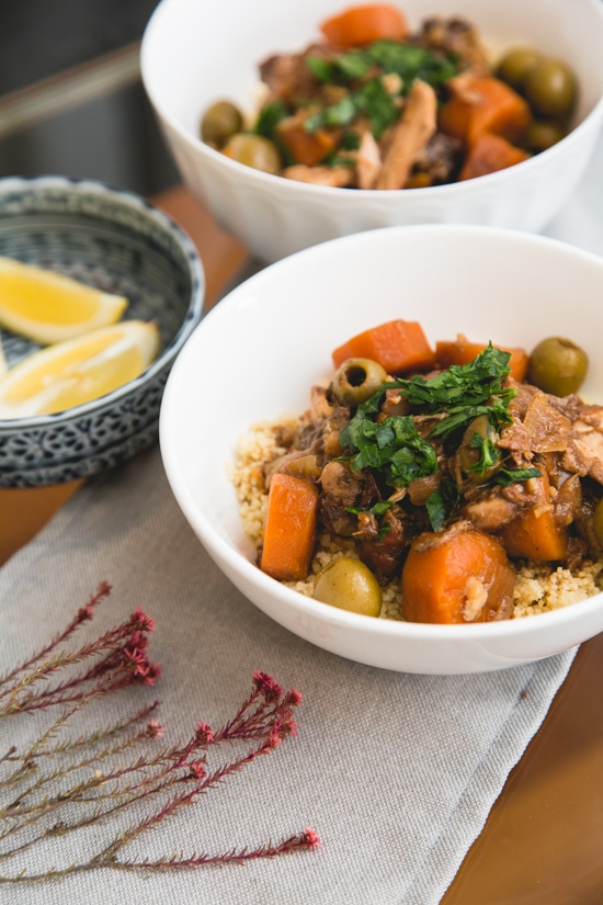Moroccan Chicken and Olive Tagine