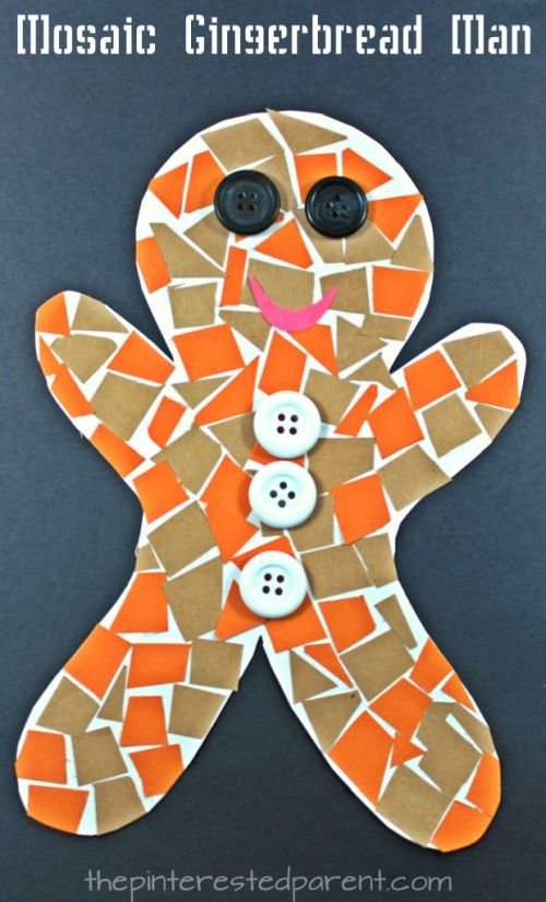 Mosaic Gingerbread Man