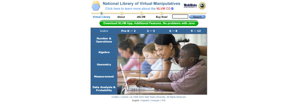 National Library of Virtual Manipulatives