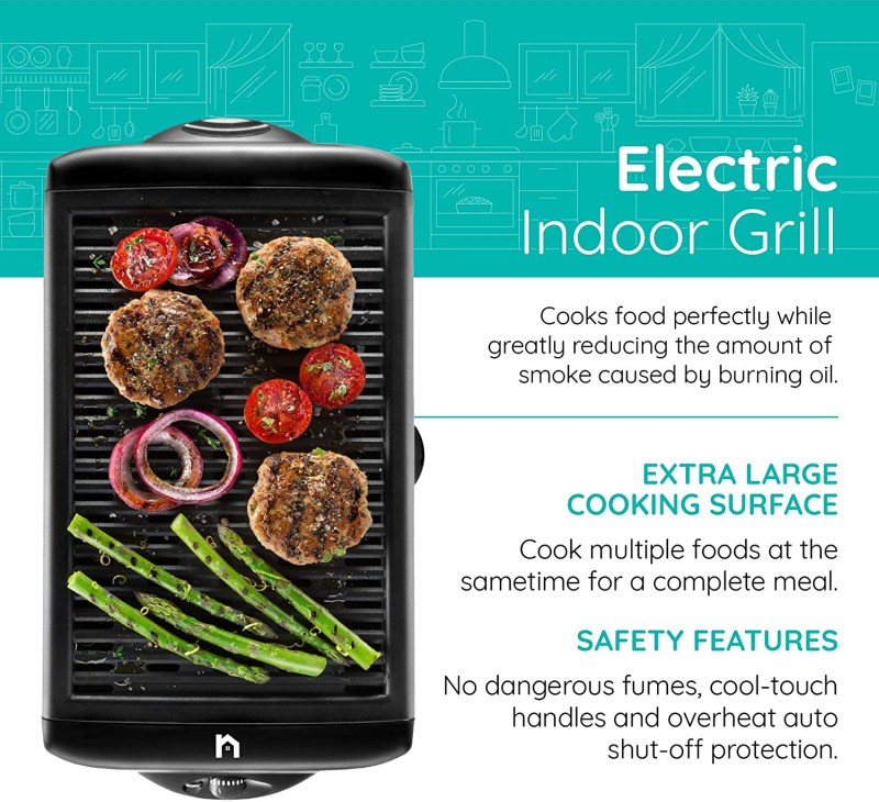 New House Kitchen Electric Smokeless Indoor Grill