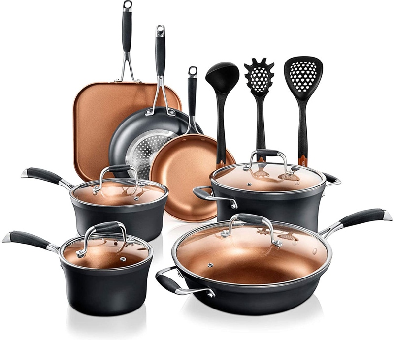 NutriChef Stackable Pots and Pans