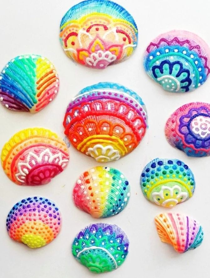 Painted Sea Shells