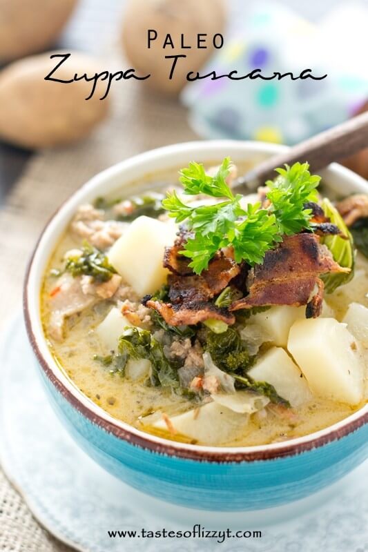Paleo Zuppa Toscana made in the Slow Cooker