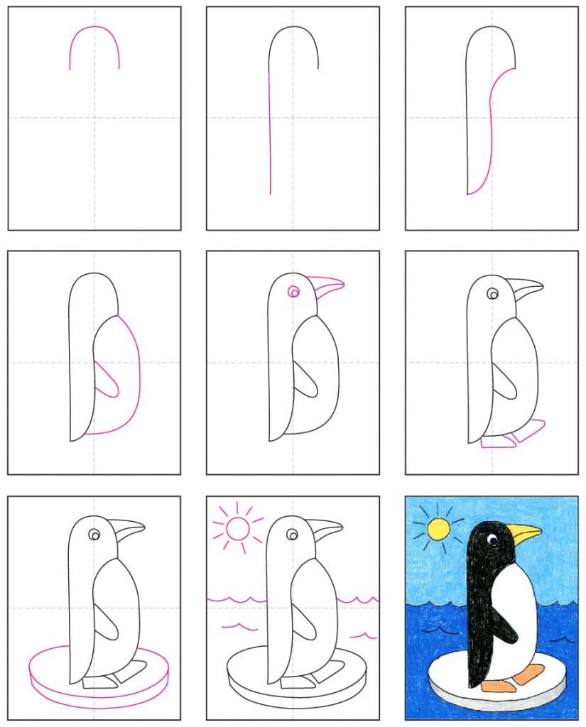 things to draw penguin
