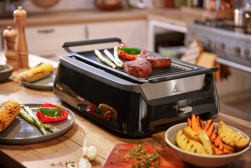 Philips Kitchen Appliances Smoke-less Indoor BBQ Grill