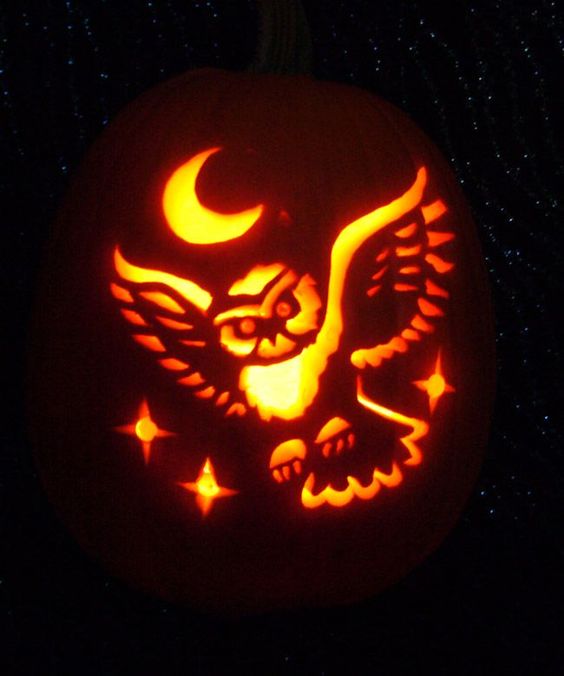 Pumpkin Carving Owl