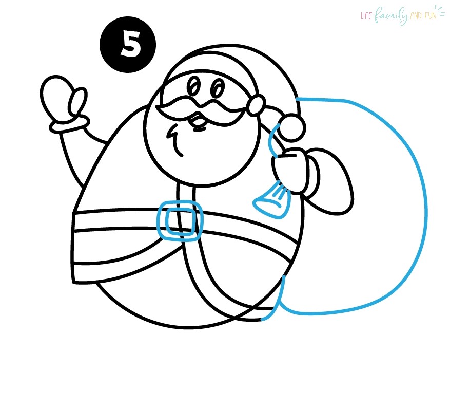 Santa Claus Drawing - Step 5