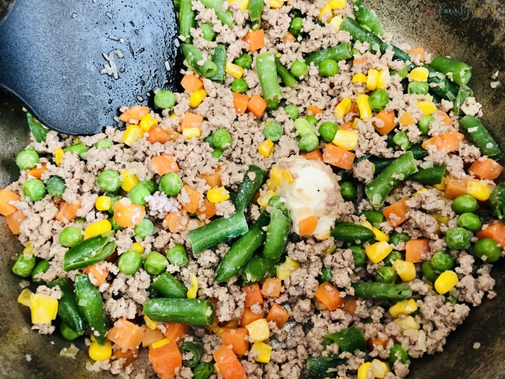 ground beef and vegetables