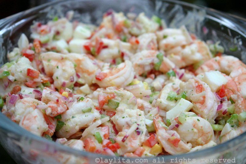 Shrimp Salad with Cilantro Mayonnaise