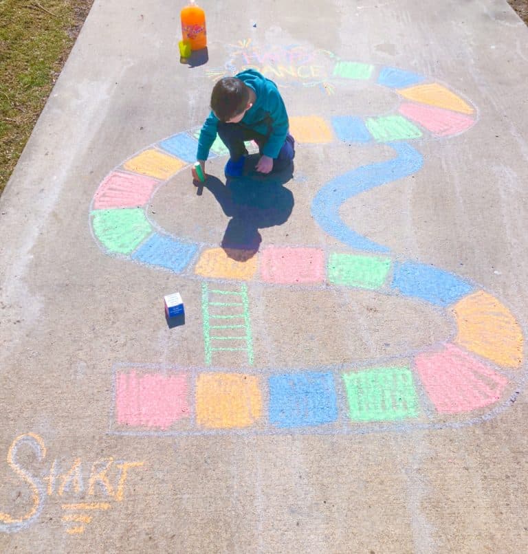 Sidewalk Chalk Board Game