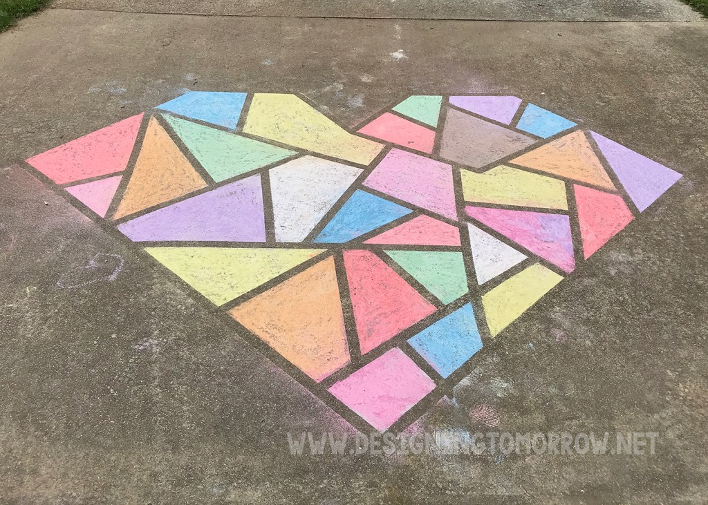 Sidewalk Chalk Mosaic