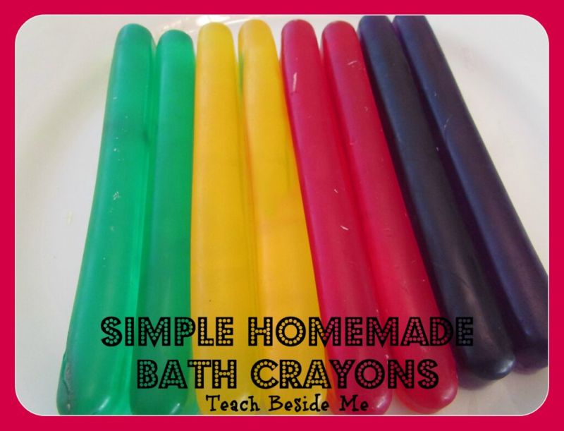 Simple Homemade Bath Crayons