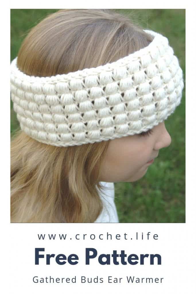Simple Puff Stitch Crochet Headband