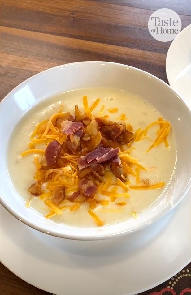Slow-Cooked Loaded Potato Soup