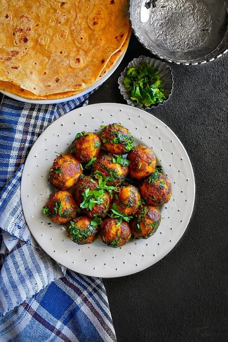 Spicy Indian Potatoes with Cilantro
