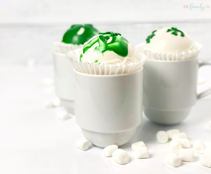 St. Patrick’s Day Themed Cocoa Bombs