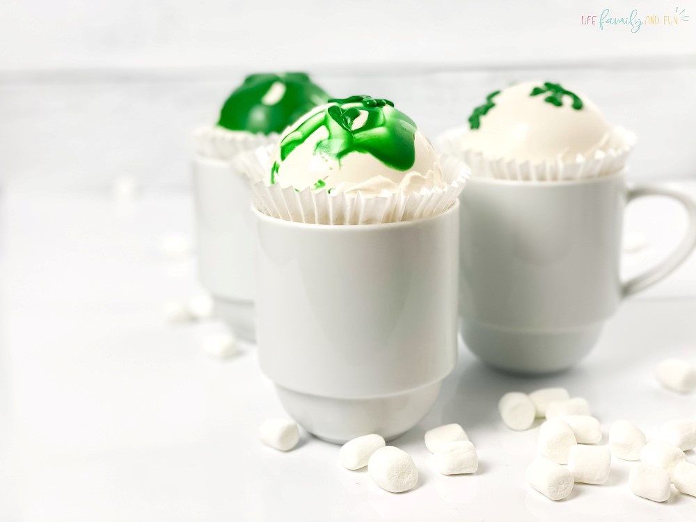 St. Patrick’s Day Themed Cocoa Bombs
