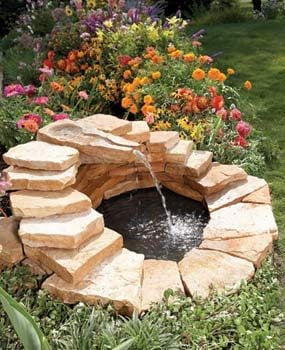 Stacked Rock Fountain