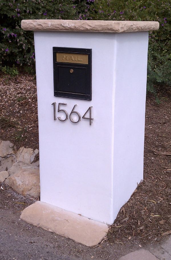 Stucco Mailbox