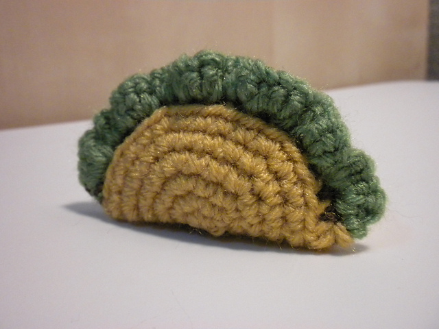 Handmade Crochet Pickle Cat Toy