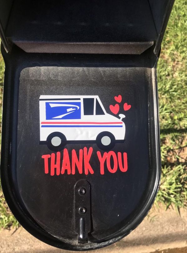Thank you Mailbox decal