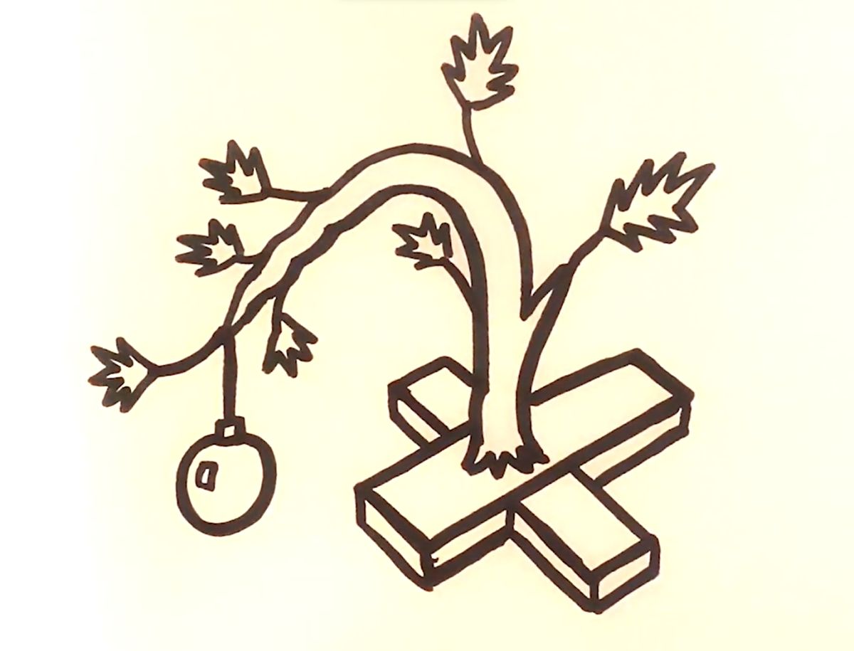 The Charlie Brown Christmas Tree Drawing Tutorial