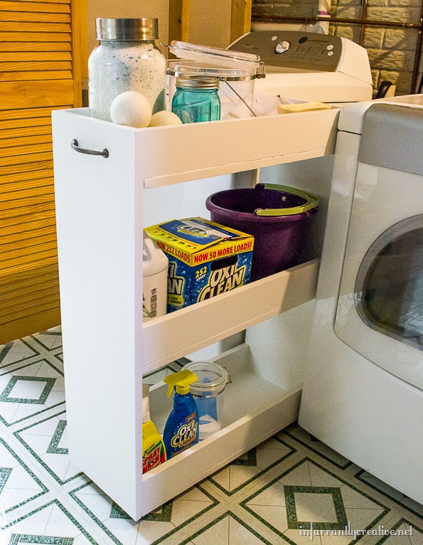 Thin Laundry Room Storage Cart