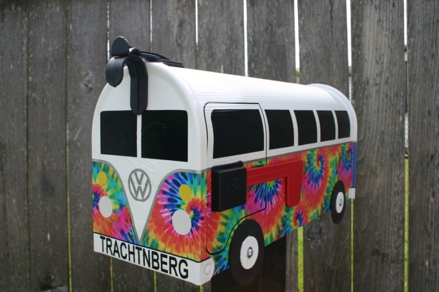 Tie Dye Volkswagen Bus by TheBusBox