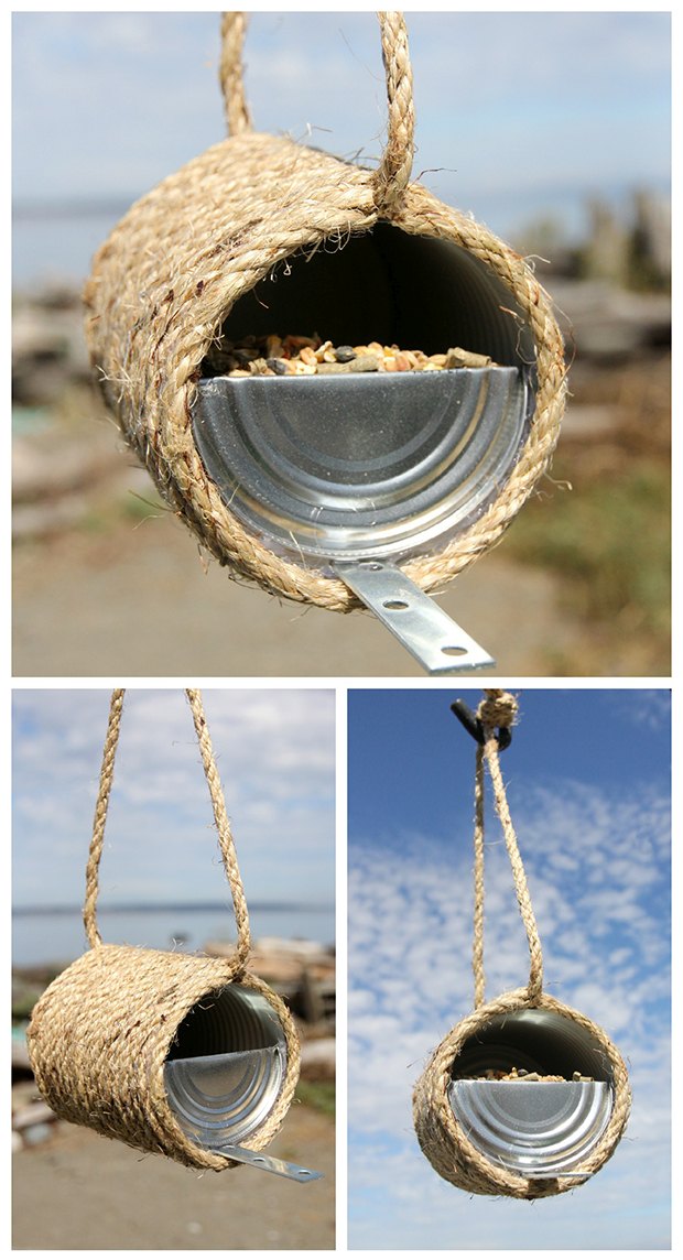 Tin can and rope