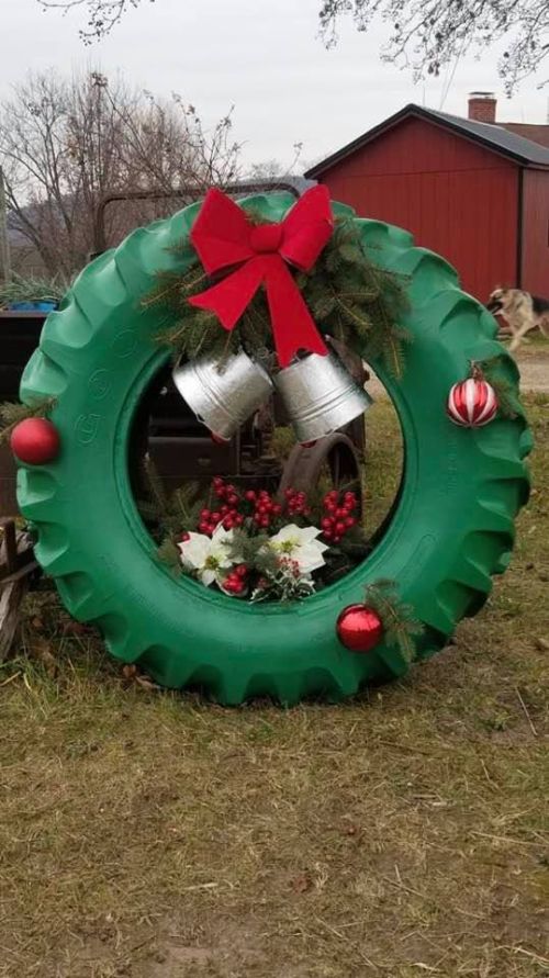 Tire Wreath