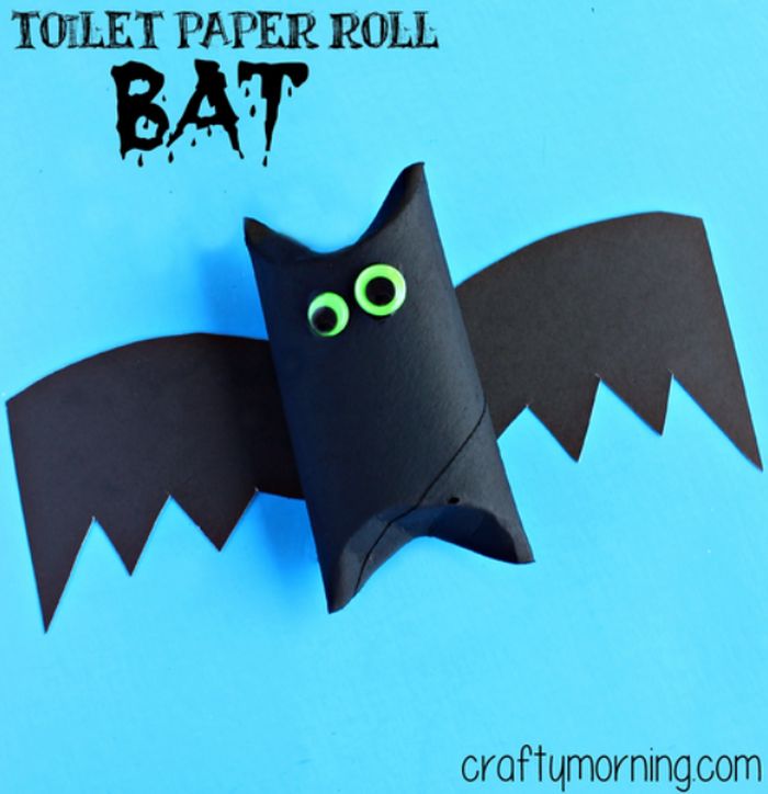 Toilet Paper Roll Bat Craft