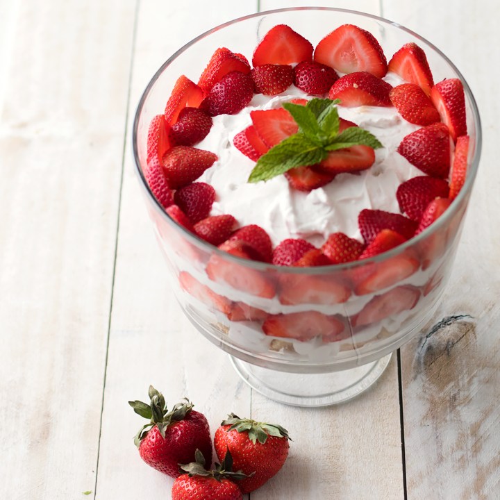 Vegan Gluten-Free Strawberry Shortcake Trifle