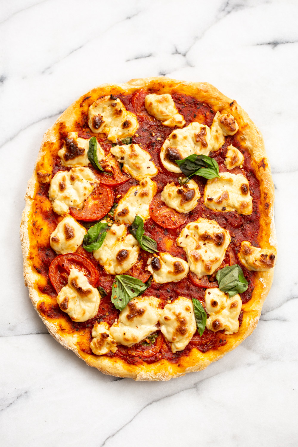 Vegan Margherita Pizza with Cashew Mozzarella