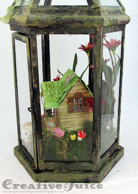 Vintage Lantern Fairy Garden