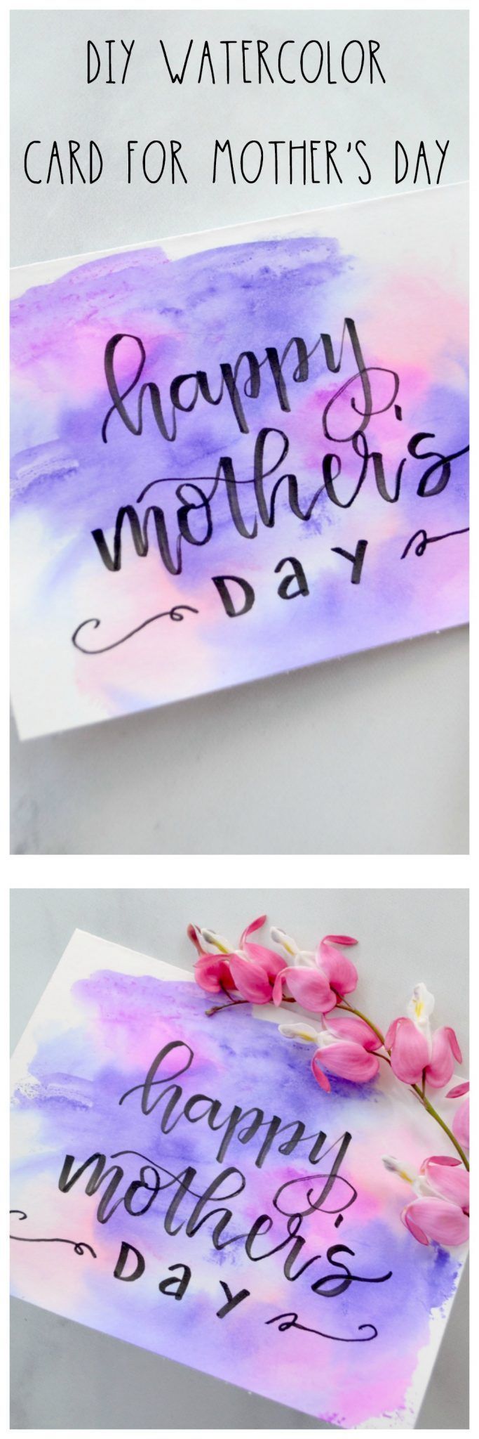 Watercolor Mother’s Day Card